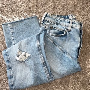 Zara 1975 Flared Ripped Slim Fit